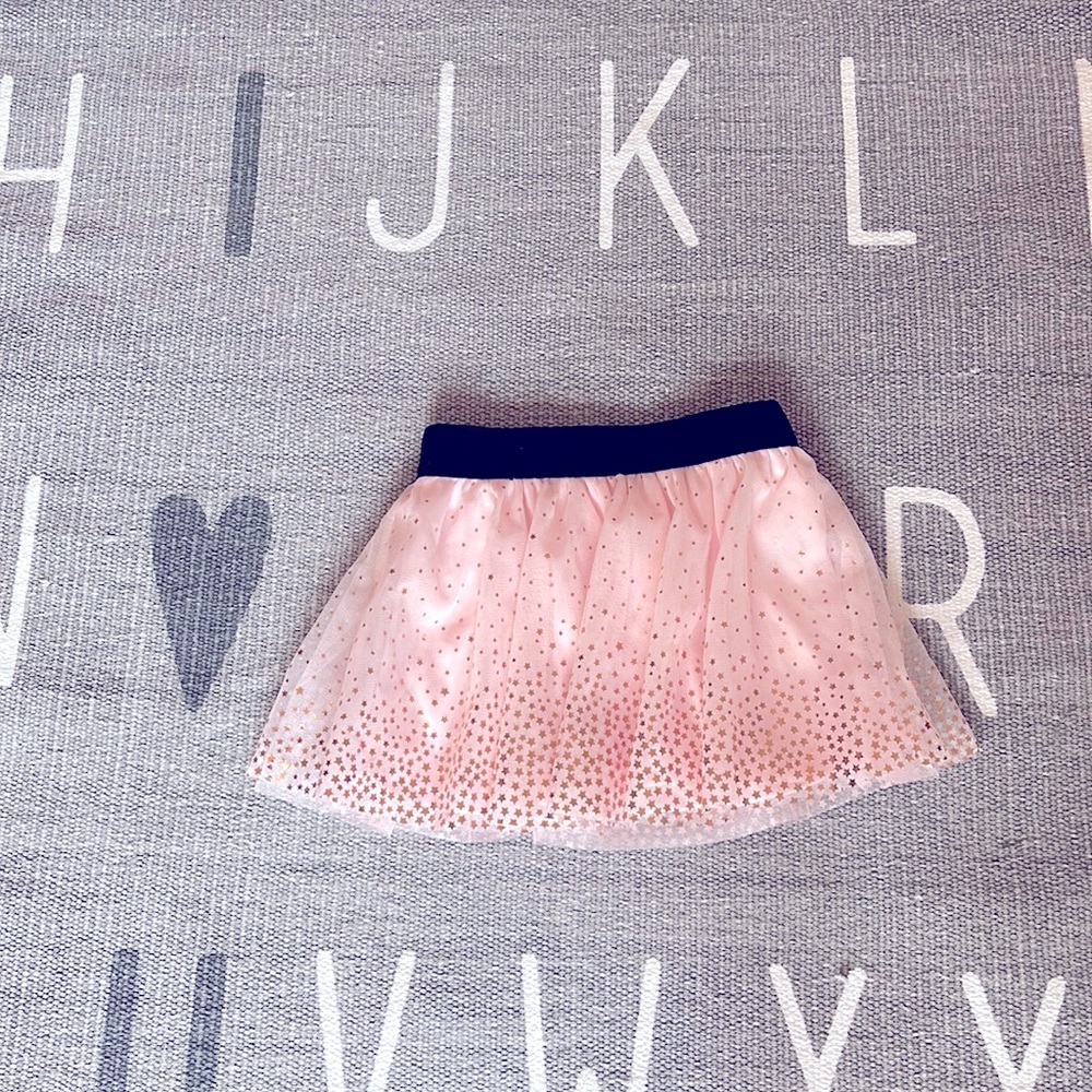 Epic threads pale pink tutu with rose gold stars new without tags